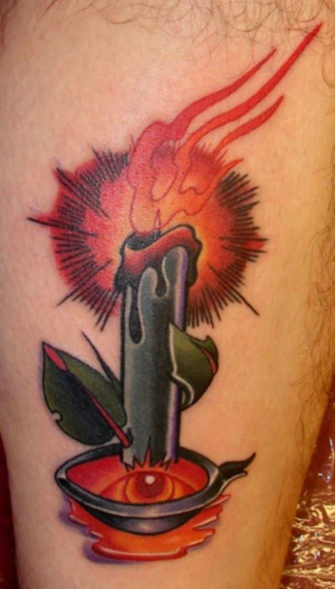 Candle tattoo by @benat.gonzalez.tattoo at Greyline Tattoo in Zumaia, Spain  | Instagram